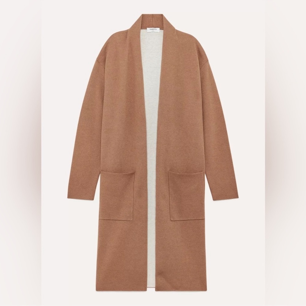 Aritzia Camel Longline Cardigan